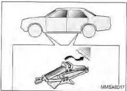 KIA Magentis (2003) - WARNING - Changing a Front Tire - 2