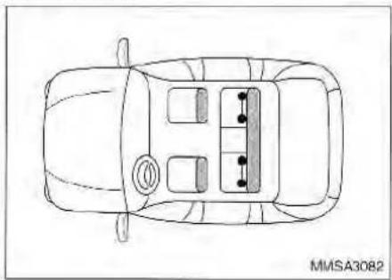 KIA Magentis (2003) - WARNING - Child Restraint Anchorage - 1