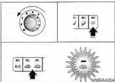 Diagram showing two circular gauges with directional arrows and a sunburst symbol labeled 'MMSA4054' in the bottom right.