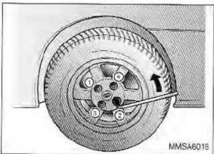 KIA Magentis (2003) - WARNING - Changing a Front Tire - 1