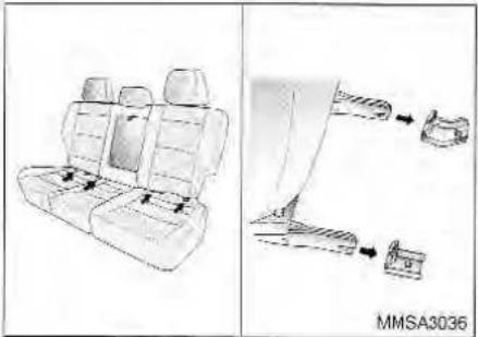 KIA Magentis (2003) - WARNING - Child Restraint Anchorage - 3