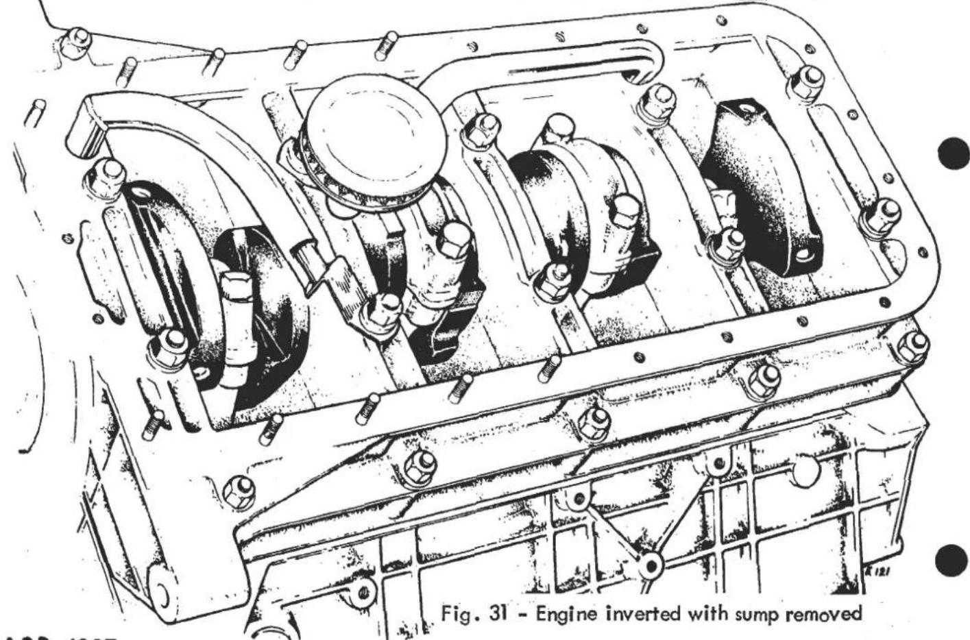 Technical line drawing of an engine internal combustion engine (no text or symbols on the diagram itself)