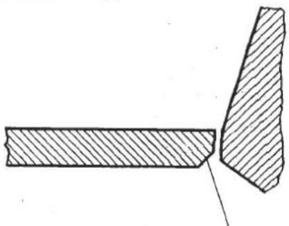 Diagram of two mechanical joint configurations with hatched shading (no text or symbols)