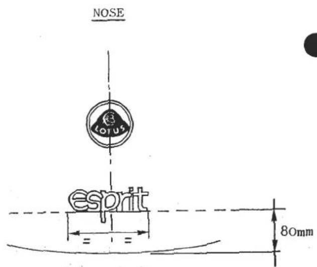 NOSE 3 LOTUS esprit 80mm