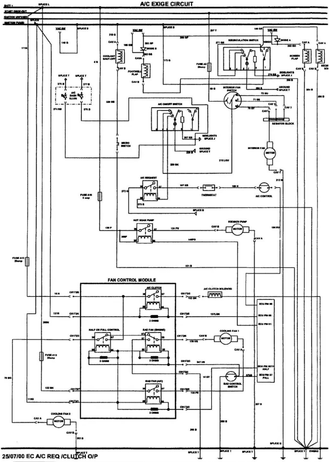 graph TD A["START DROP-OUT"] --> B["SWITCH UNPUSED"] B --> C["SPLICE L"] C --> D["COOLANT SHUT-OFF"] D --> E["AC SWITCH"] E --> F["FUSE A13 25amp"] F --> G["FUSE A13 25amp"] G --> H["FUSE A13 25amp"] H --> I["COOLING FAN 2 MOTOR"] I --> J["CAV A"] I --> K["CAV B"] I --> L["CAV C"] I --> M["CAV D"] I…