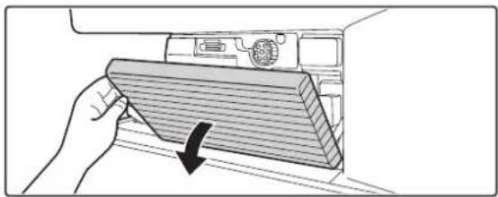 SHARP MX-3500N - Auswechseln der Heftklammernpatrone - 1