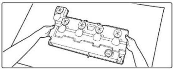SHARP MX-3500N - Nehmen Sie den Behälter für Abfall-Toner heraus. - 1