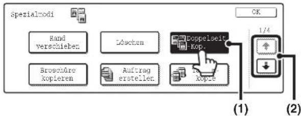 Spezialmodi Rand verschieben Löschen Broschüre kopieren Auftrag erstellen Doppelseit Kop. 1/4 Kopie (1) (2)