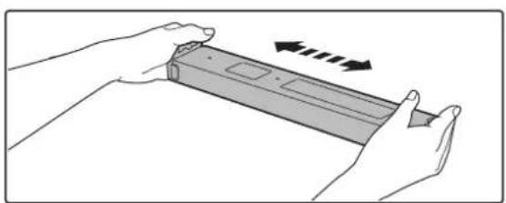 SHARP MX-4501N - Ziehen Sie die Tonerpatrone in Ihre Richtung heraus. - 1