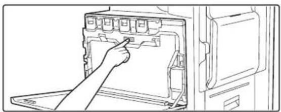 SHARP MX-4501N - Nehmen Sie das Reinigungswerkzeug für die Lasereinheit heraus. - 1