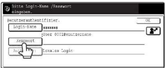 Bitte Login-Name /Passwort eingaben. Betrutzerauthentifizier. Login-Name ****** User 0001Betrutzername Kennwort Auto: Lokalas Login