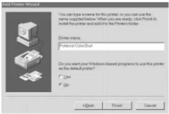POLAROID ColorShot - INSTALL THE SOFTWARE (CONT.) - 1