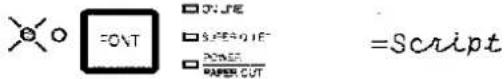 ○ =FONT □ ONLINE □ SHEMOUT □ POWER □ RABER CUT =Script