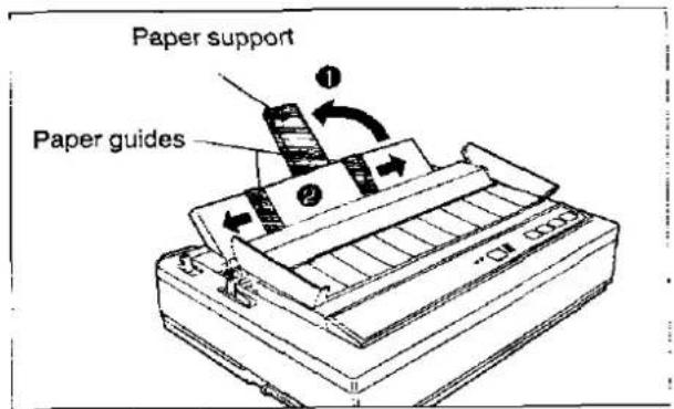 Paper support Paper guides