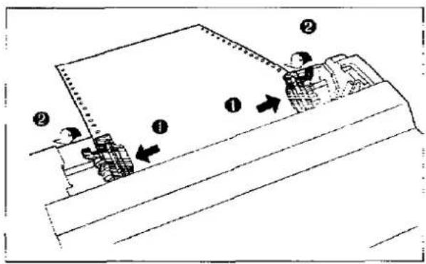 Technical diagram showing a mechanical assembly with labeled components and directional arrows indicating motion or movement.