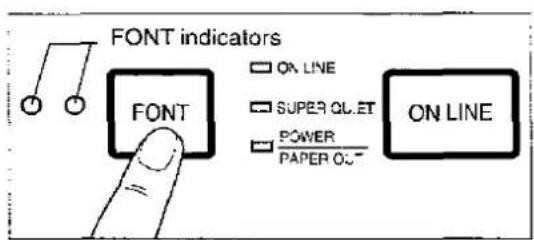 FONT indicators ON LINE SUPER QLET POWER PAPER OUT ON LINE