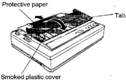 Protective paper Tab Smoked plastic cover