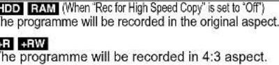 PANASONIC Diga DMR-EX72S - Notes for recording - 2