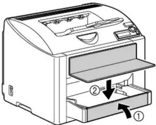 KONICA MINOLTA magicolor 2430 DL - Behälter 1 bei installierter Staubschutzabdeckung füllen - 5