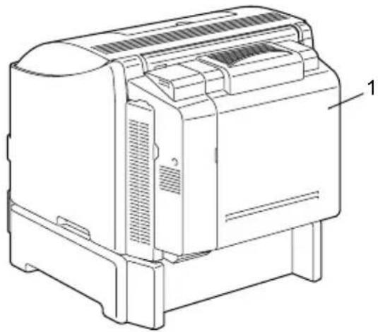 KONICA MINOLTA magicolor 2430 DL - Rückansicht mit Optionen - 1