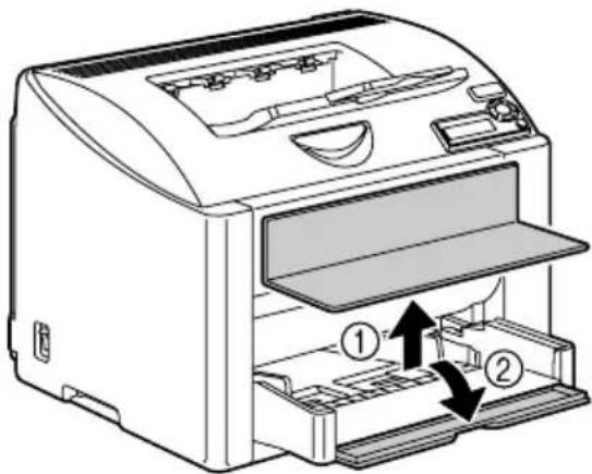 KONICA MINOLTA magicolor 2430 DL - Behälter 1 bei installierter Staubschutzabdeckung füllen - 1