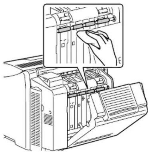 KONICA MINOLTA magicolor 2430 DL - Einzugswalzen der optionalen Duplexeinheit reinigen - 2