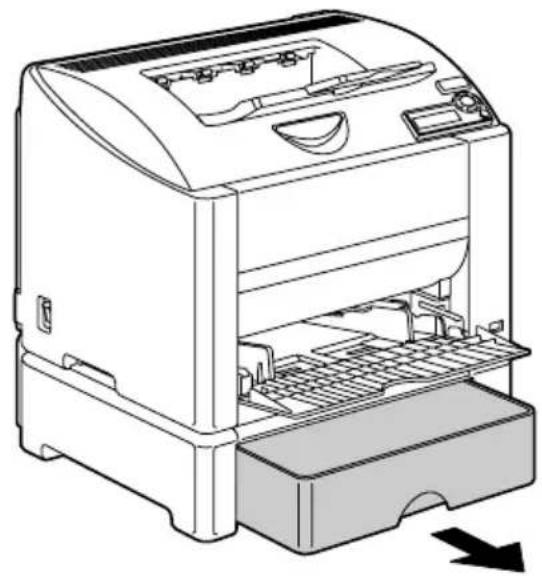 KONICA MINOLTA magicolor 2430 DL - Fehleinzug aus Behälter 2 beseitigen - 1