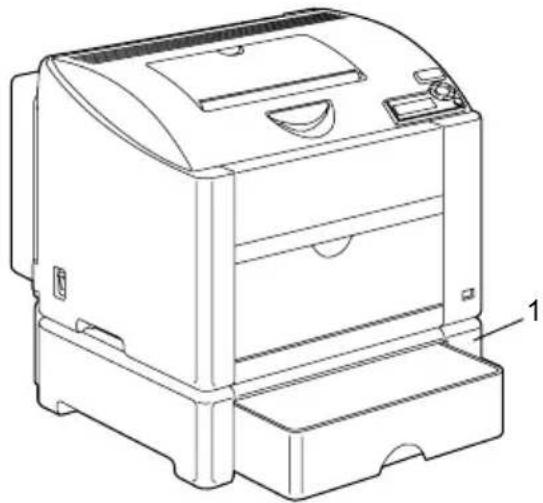 KONICA MINOLTA magicolor 2430 DL - Vorderansicht mit Optionen - 1