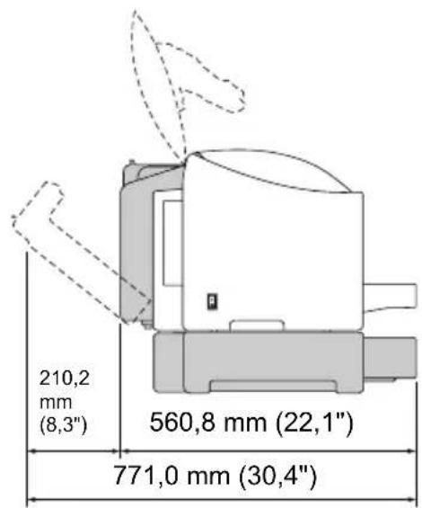 210,2 mm (8,3") 560,8 mm (22,1") 771,0 mm (30,4")