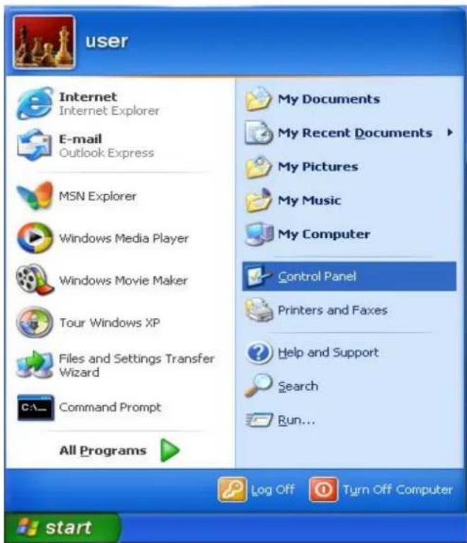 user Internet Internet Explorer E-mail Outlook Express MSN Explorer Windows Media Player Windows Movie Maker Tour Windows XP Files and Settings Transfer Wizard Command Prompt All Programs My Documents My Recent Documents My Pictures My Music My Computer Control Panel Printers and Faxes Help and Supp…