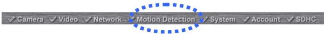 ✓ Camera ✓ Video ✓ Network ✓ Motion Detection ✓ System ✓ Account ✓ SDHC