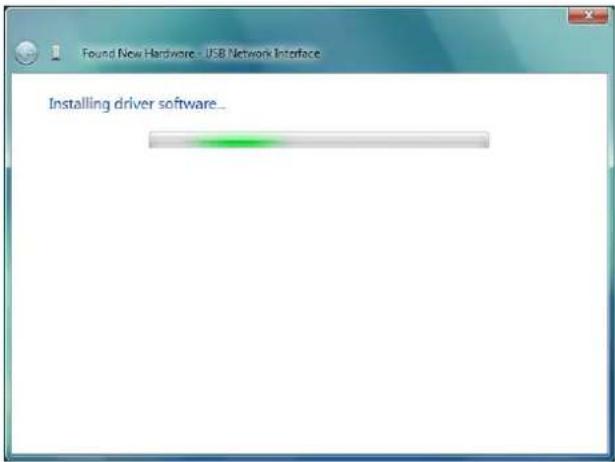 Found New Hardware - USB Network Interface Installing driver software_