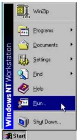 WinZip Programs Documents Settings Find Help Run... Shut Down... Start