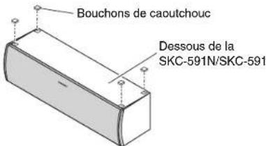 Bouchons de caoutchouc Dessous de la SKC-591N/SKC-591