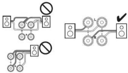 Diagram showing two electrical circuit setups with speaker, diodes, and resistors connected to a switch or power source.
