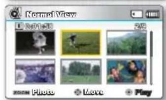 Normale weergave 0:01:36 2/5 Zoom Foto Verplaatsen Afspelen