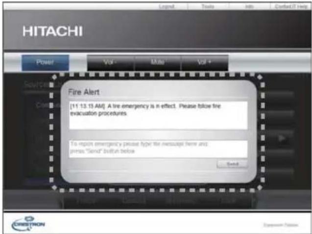 HITACHI CP-X2021WN - Notfallwarnung - 1