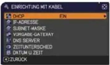HITACHI CP-X2021WN - Menü NETZWERK - 4