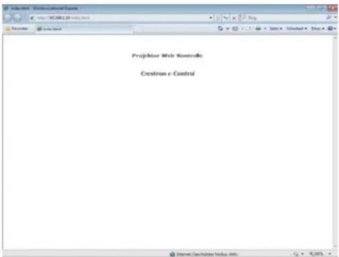 Projector Web-Kontrollc Crestrum e-Control