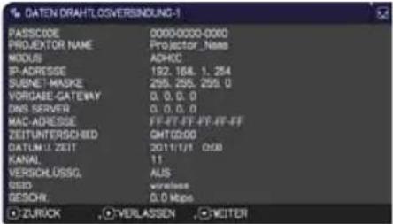 HITACHI CP-X2021WN - Menü NETZWERK - 2