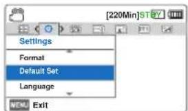SAMSUNG HMX-F800SP - Default Set (Standardeinst) - 1