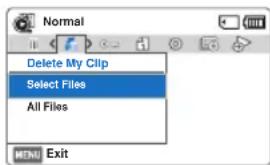 SAMSUNG HMX-F800SP - Delete My Clip (My Clip löschen) - 2