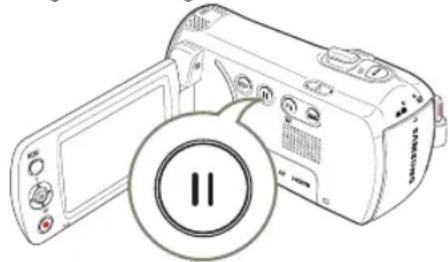 SAMSUNG HMX-F800SP - AUFNAHME UNTERBRECHEN/FORTSETZEN - 1