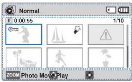Normal 0:00:55 1/10 ZOOM Photo Move Play