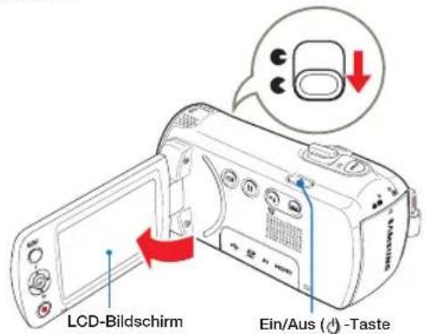 LCD-Bildschirm Ein/Aus ( -/-)-Taste