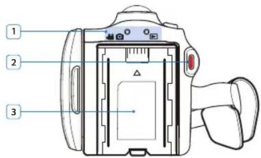 SAMSUNG HMX-F800SP - Rückansicht - 1