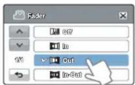 Fader Off In Out In-Out