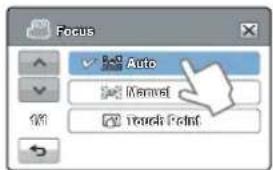 Focus Auto Manual Touch Point