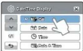 Date/Time Display Off Date 100% Date & Time