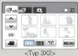 SAMSUNG HMX-H303RP - Ändern des Miniaturansichttyps - 1